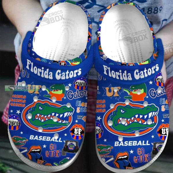 Florida Gators NCAA Baseball Crocs Go Gators Royal Blue Crocs