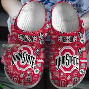 Football Ohio State Buckeyes Themed Crocs 0