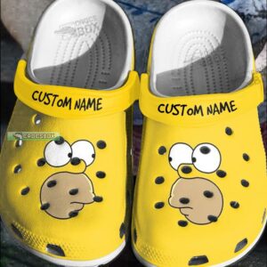 Funny Simpson Face Crocs Yellow