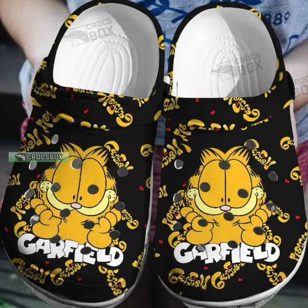 Garfield’s Lazy Day Crocs Black