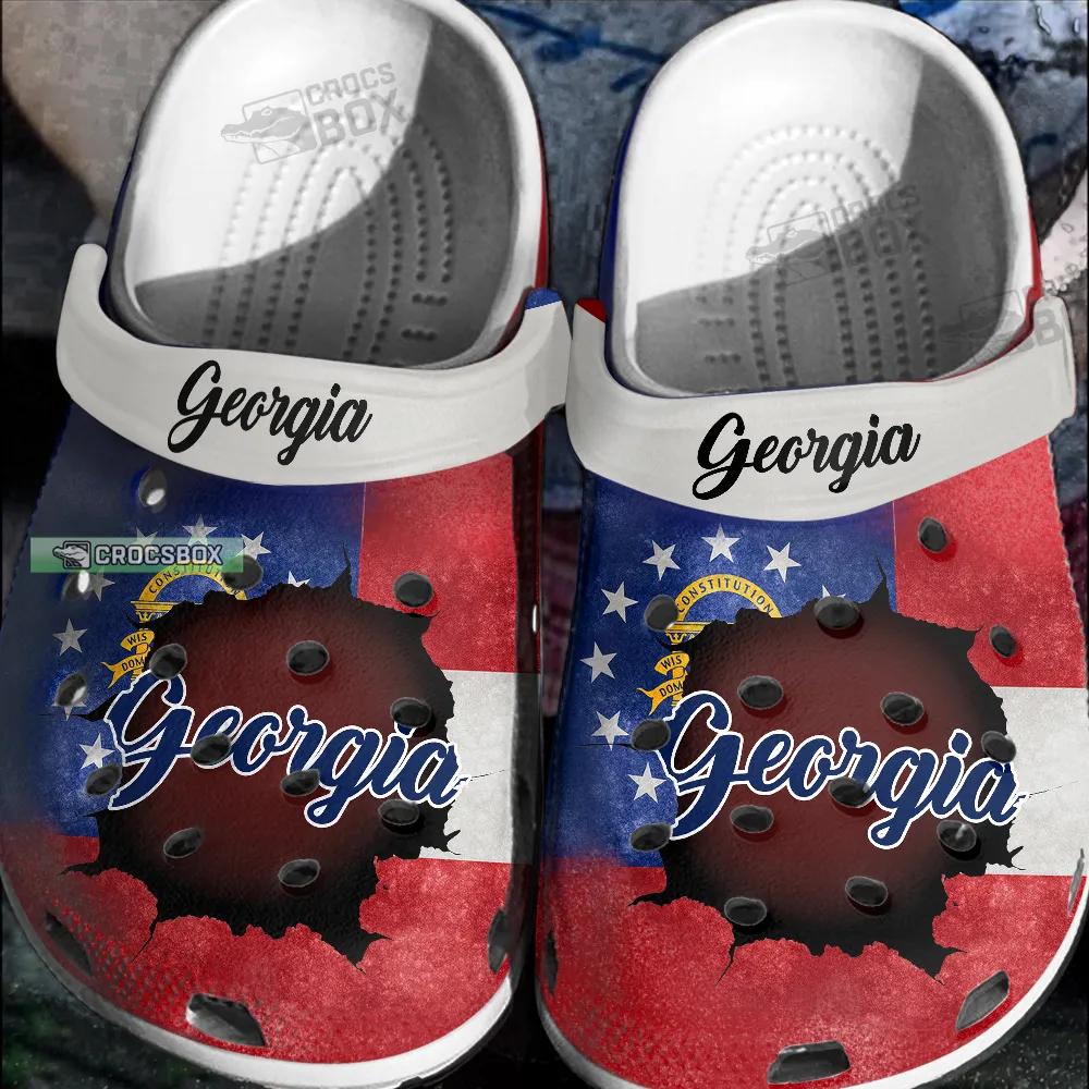 Georgia State Pride Crocs Shoes