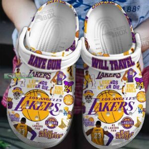 Have Gun With Travel Lakers Crocs Shoes