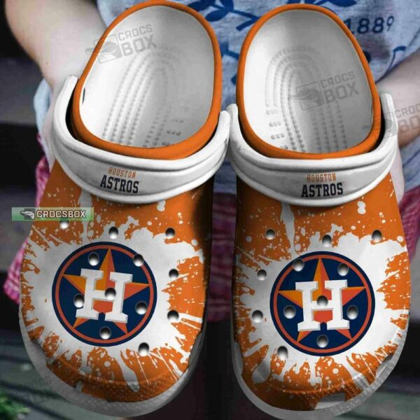 Houston Astros Tie Dye Crocs Shoes