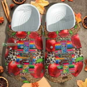 Inspire With Funny Apple Pi Leopard Crocs Clogs