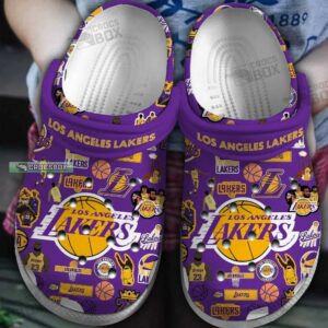 LA Basketball Bliss Crocs Lakers Purple Crocs Clogs