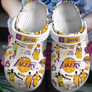 Lakers Dynasty Crocs White