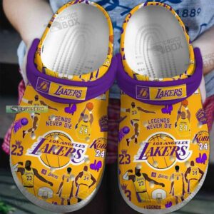 Legend Never Die Los Angeles Lakers Crocs Shoes