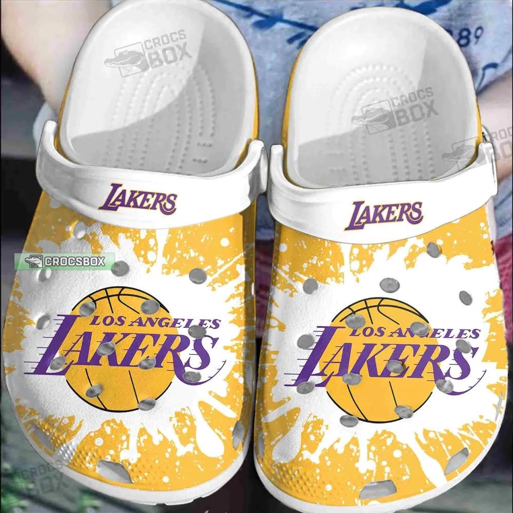 Los Angeles Lakers Basketball Tie Dye Crocs Clogs