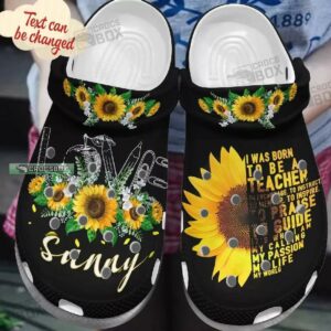 Love Sunflower For Teacher Crocs Shoes