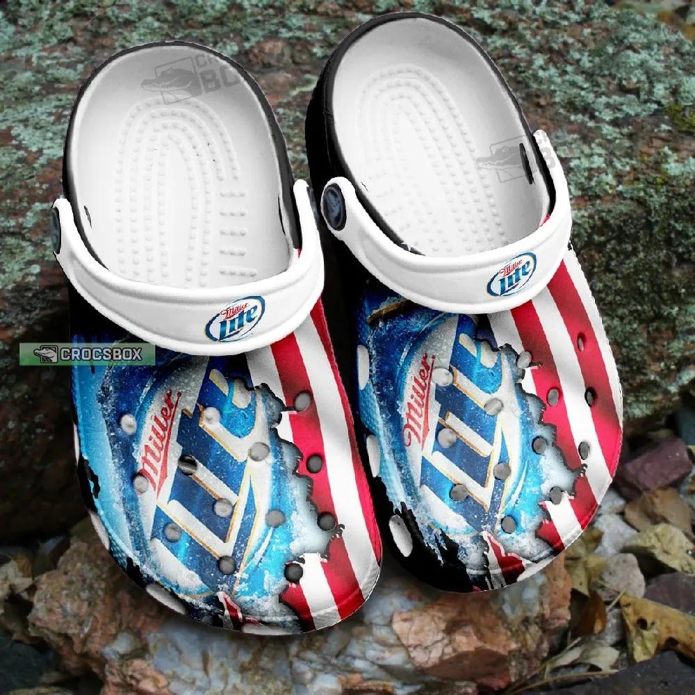 Miller Lite Chill In Style Crocs Shoes