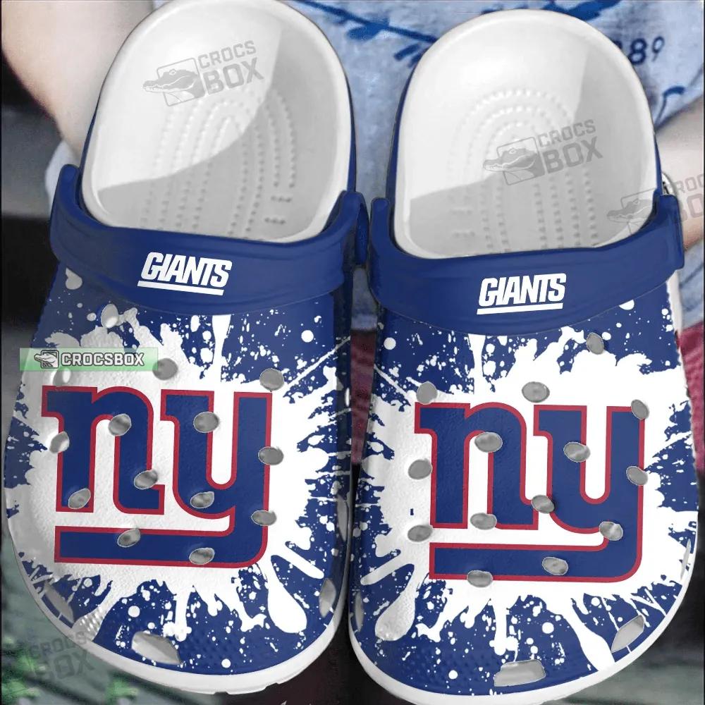 New York Giants Tie Dye Crocs Shoes