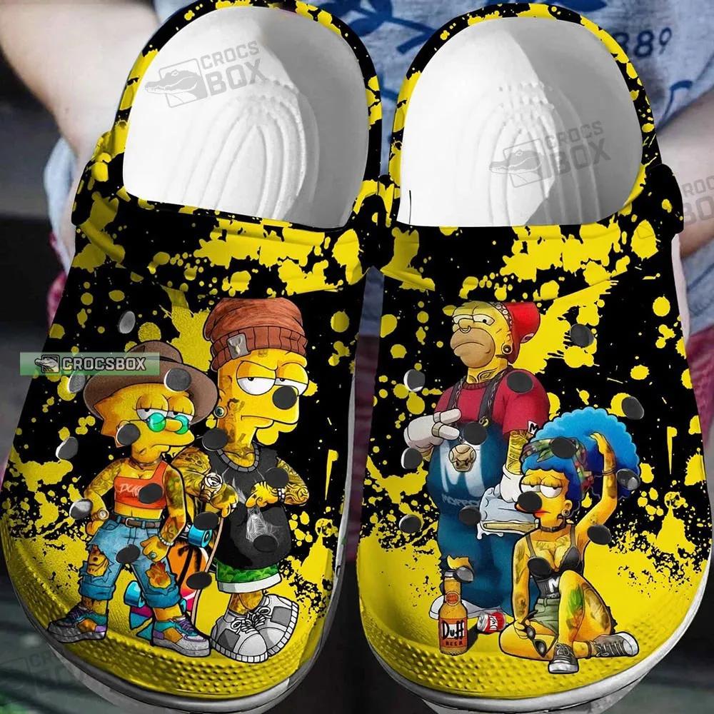 Funny The Simpsons Swag Style Crocs