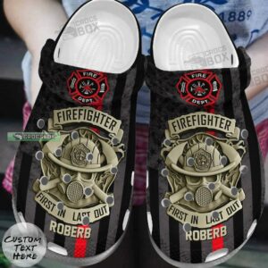 Custom Name Firefighter First In Last Out Crocs Shoes