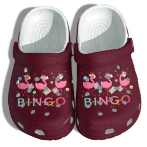 Flamingo Bingo Kindergarten Maroon Crocs Kids