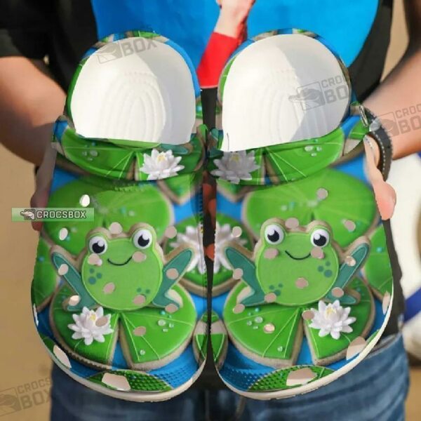 Frog Cookies Green Crocs Shoes
