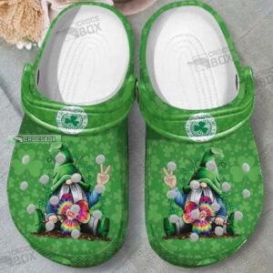 Funny St Patrick Day Gnome Hippie Crocs Shoes