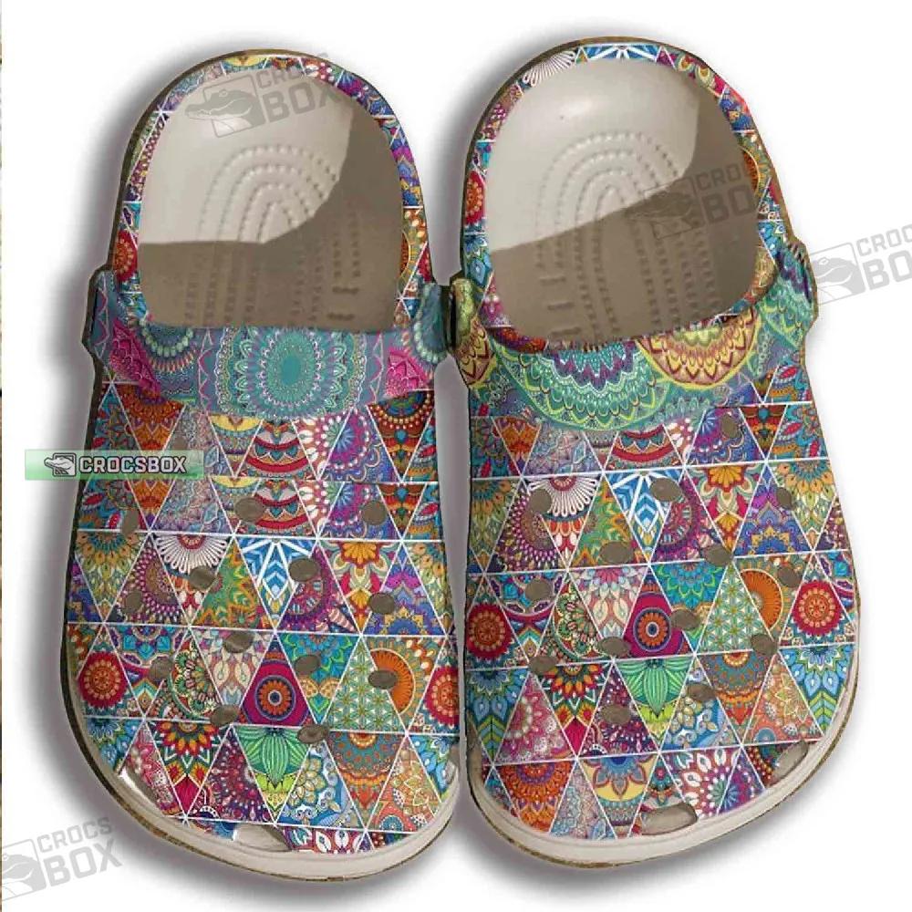Hippie Bohemian Pattern Crocs Shoes