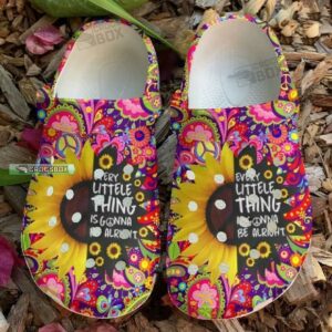 Hippie Everything Is Gonna Be Alright Crocs Shoes