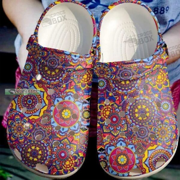 Hippie Mandala Style Crocs Shoes