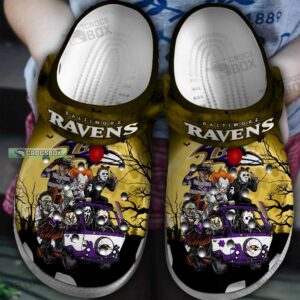 Baltimore Ravens Honor Halloween Crocs Shoes 1