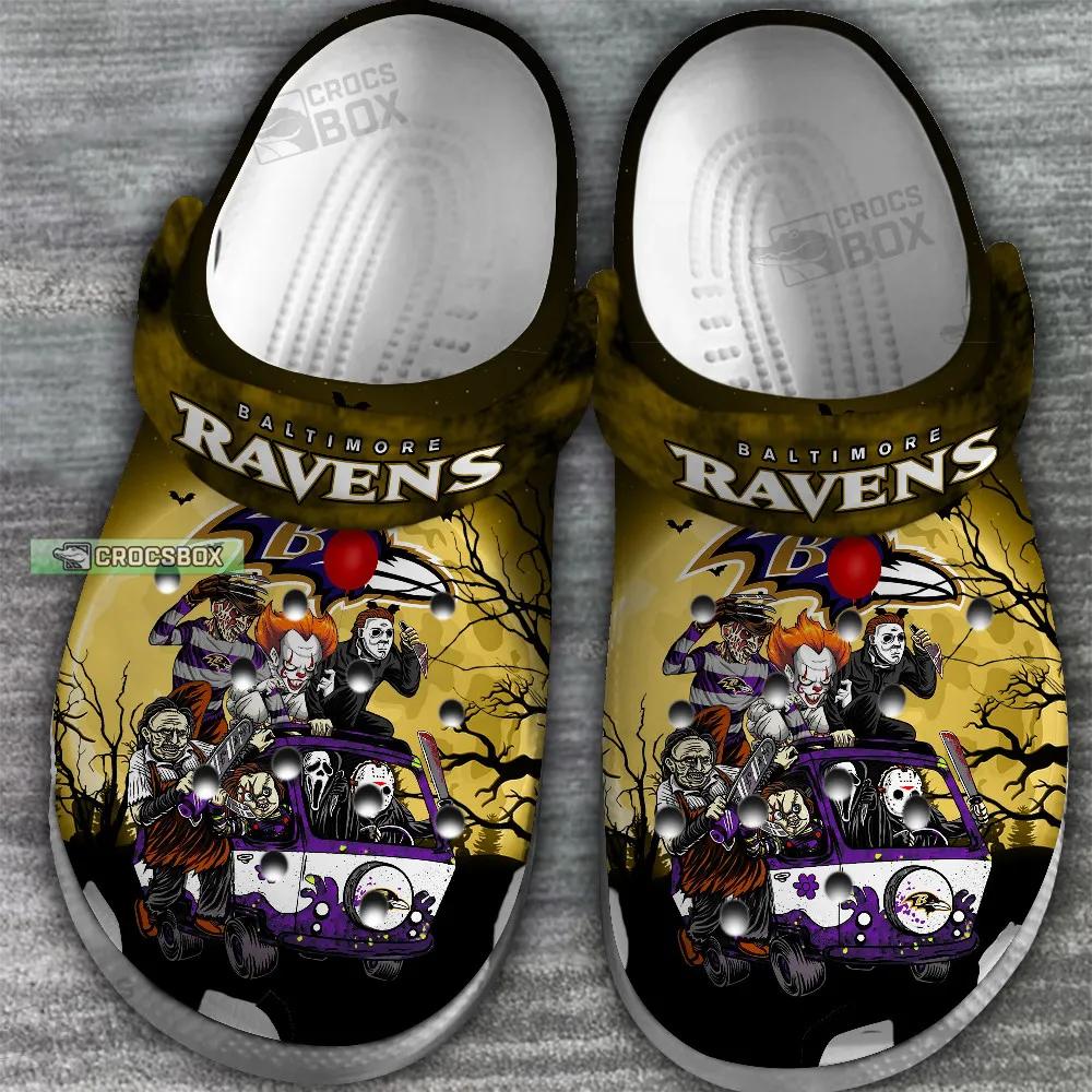 Baltimore Ravens Honor Halloween Crocs Shoes 2