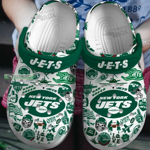 Jets NFL Sport Gang Green Crocs Shoes