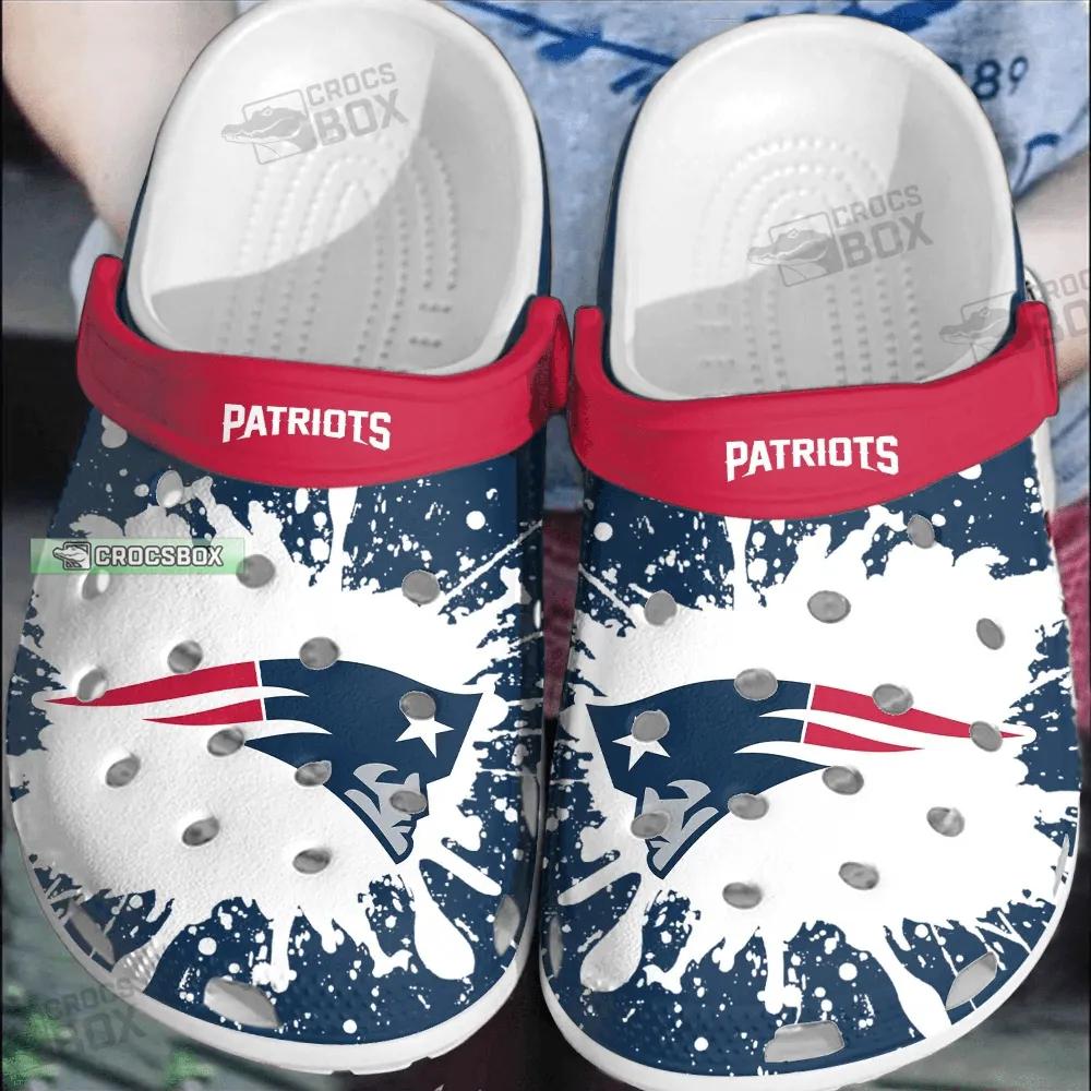 NFL Patriots Football Tie Dye Crocs