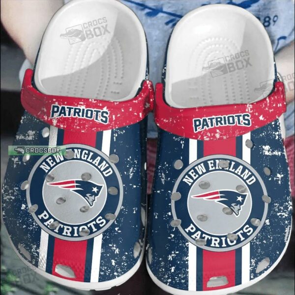 Navy And Red Patriots Classic Crocs