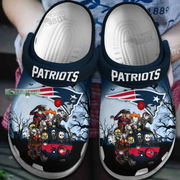 New England Patriots Funny Halloween Crocs Clogs