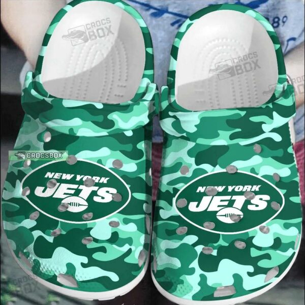 New York Jets Green Camo Crocs