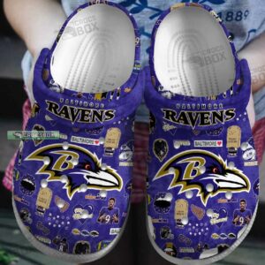 Ravens Purple Dynasty Crocs Shoes 1