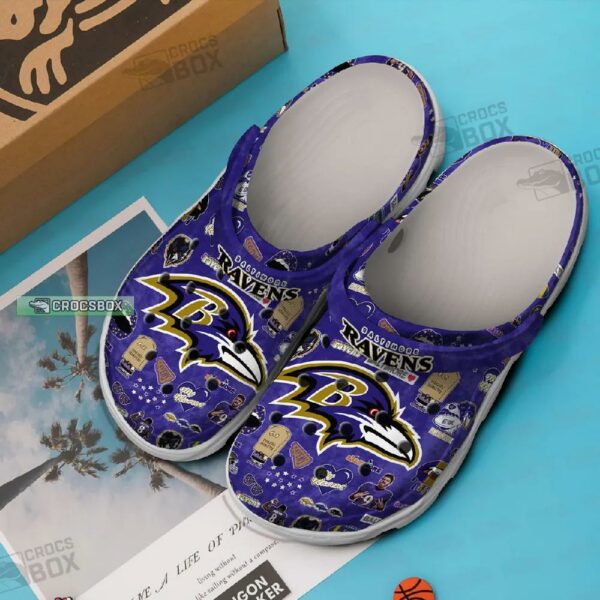 Ravens Purple Dynasty Crocs Shoes