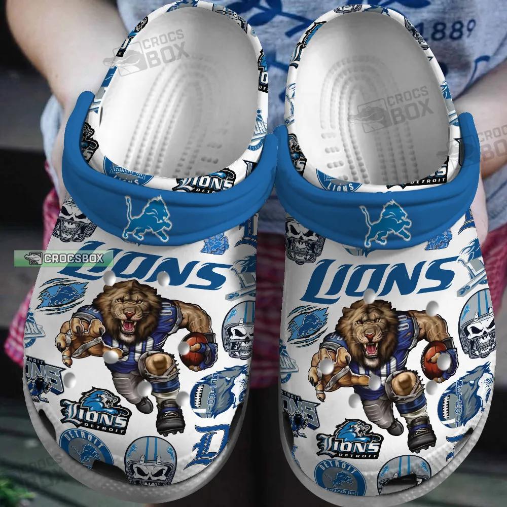 Detroit Lions Die Hard Fans Crocs Shoes