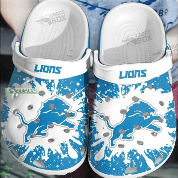 Detroit Lions Tie Dye Crocs Shoes