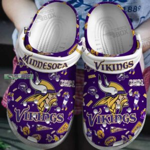 NFL Minnesota Vikings Themed Crocs Shoes 1