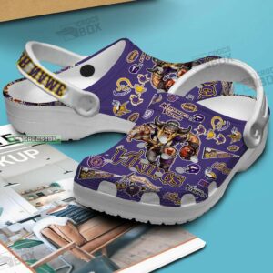 Personalized Minnesota Vikings Die Hard Fan Crocs Shoes 4